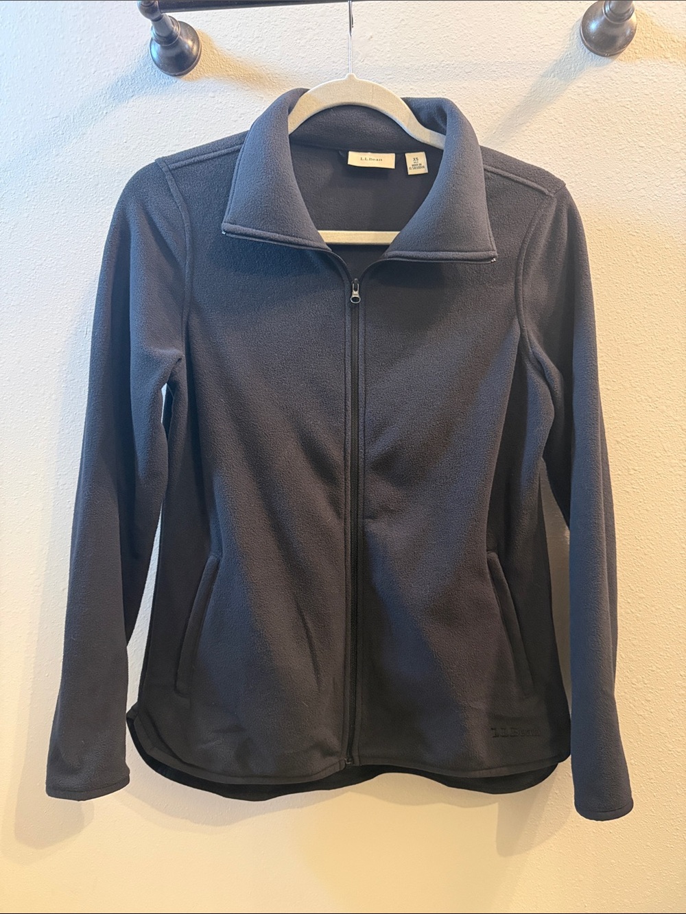 L.L. Bean Women's Charcoal Full-Zip Fleece Jacket